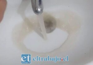 San Felipe empezó semana con el agua turbia en sus casas