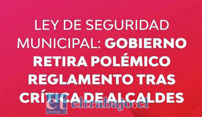 Alcalde de Catemu y Ley de Seguridad Municipal: «Es un buen marco legal, pero como toda ley es perfectible»
