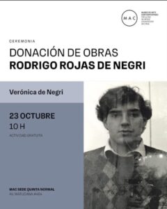 El legado fotográfico de Rodrigo Rojas de Negri se integra a la colección del MAC de Quinta Normal