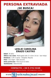 Familia realiza intensa búsqueda de joven de 26 años desaparecida el sábado
